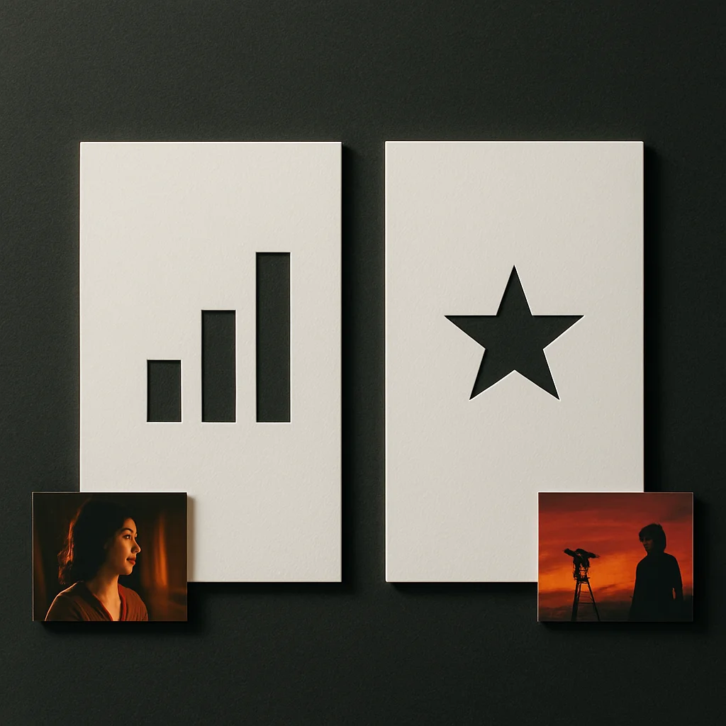 Popularity and Ratings Tell Different Stories